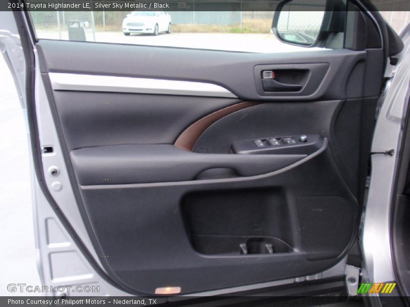 Silver Sky Metallic / Black 2014 Toyota Highlander LE