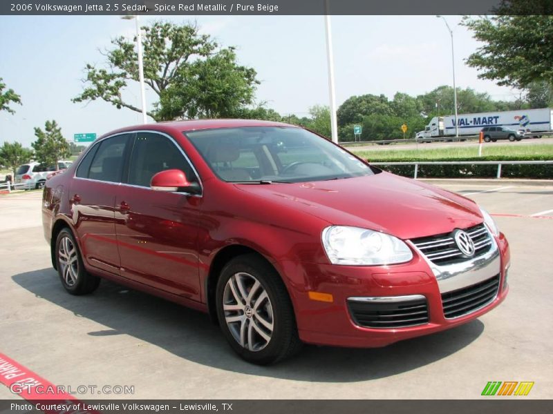 Spice Red Metallic / Pure Beige 2006 Volkswagen Jetta 2.5 Sedan