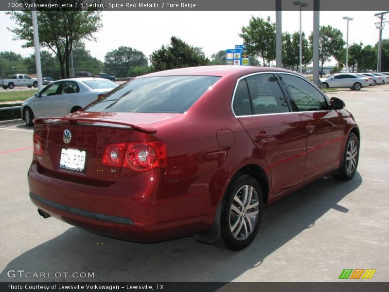 Spice Red Metallic / Pure Beige 2006 Volkswagen Jetta 2.5 Sedan