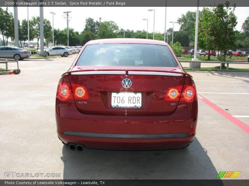 Spice Red Metallic / Pure Beige 2006 Volkswagen Jetta 2.5 Sedan