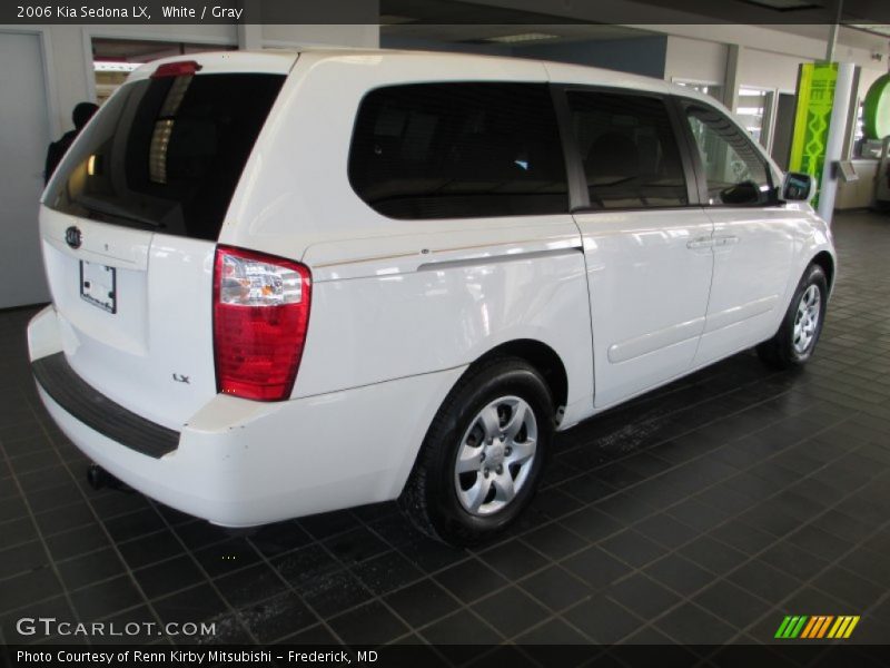 White / Gray 2006 Kia Sedona LX