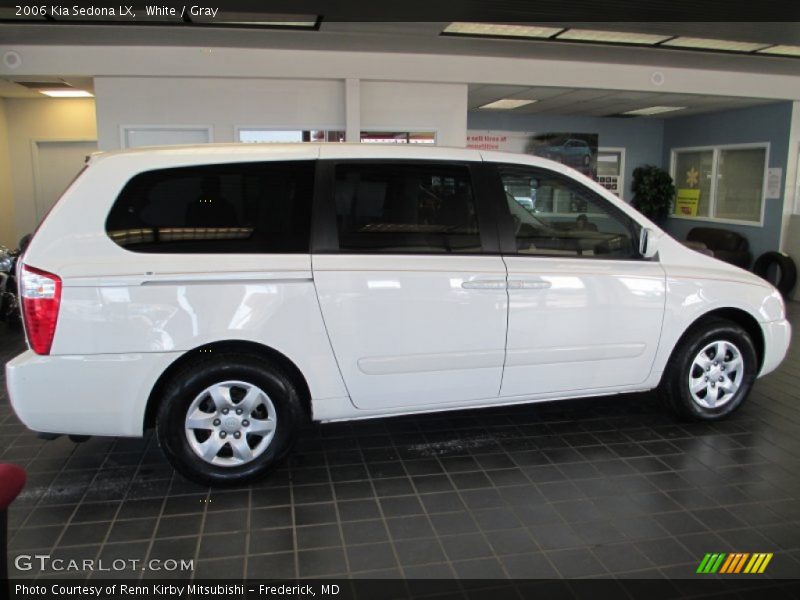 White / Gray 2006 Kia Sedona LX