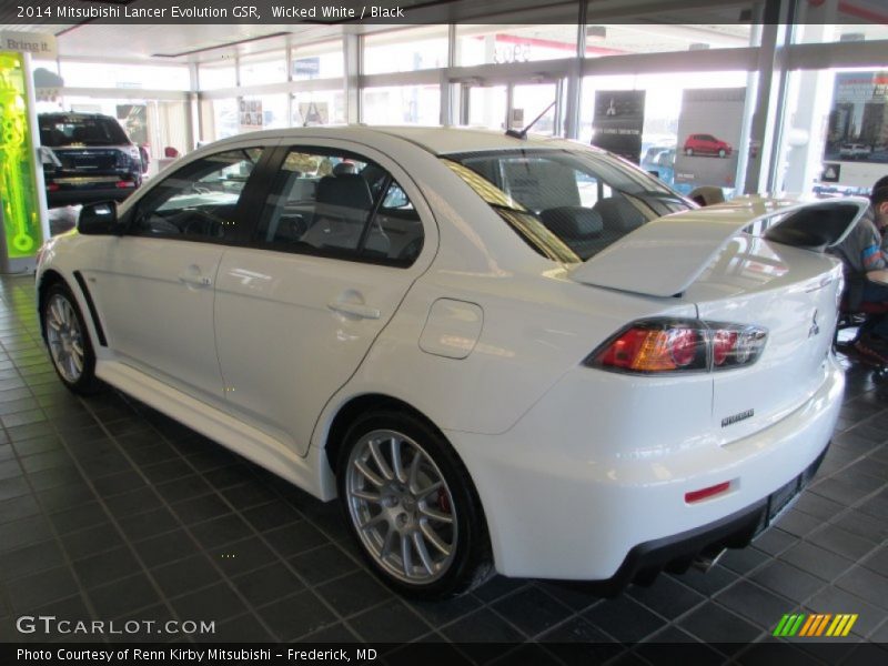Wicked White / Black 2014 Mitsubishi Lancer Evolution GSR