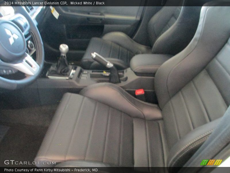 Wicked White / Black 2014 Mitsubishi Lancer Evolution GSR