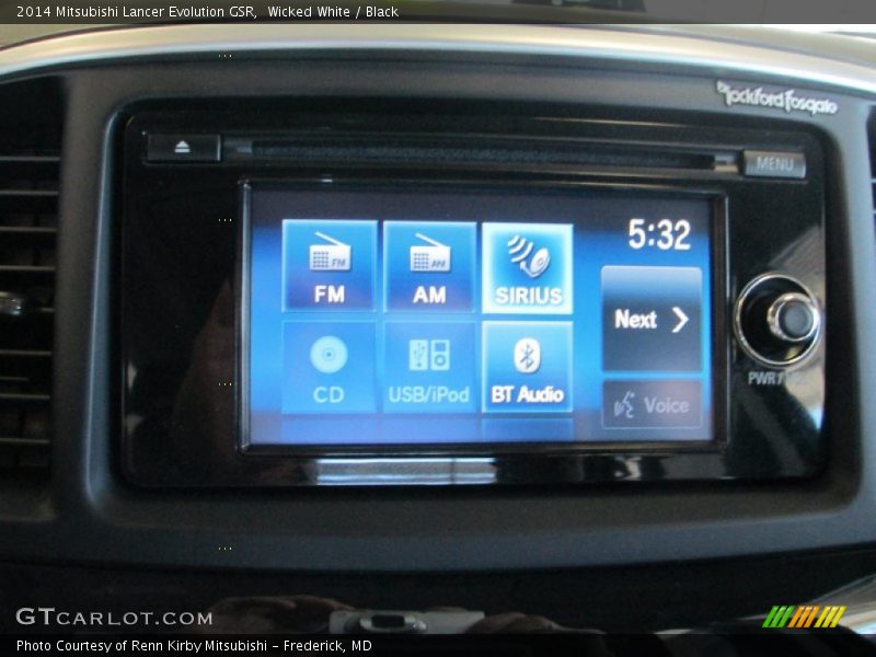 Wicked White / Black 2014 Mitsubishi Lancer Evolution GSR