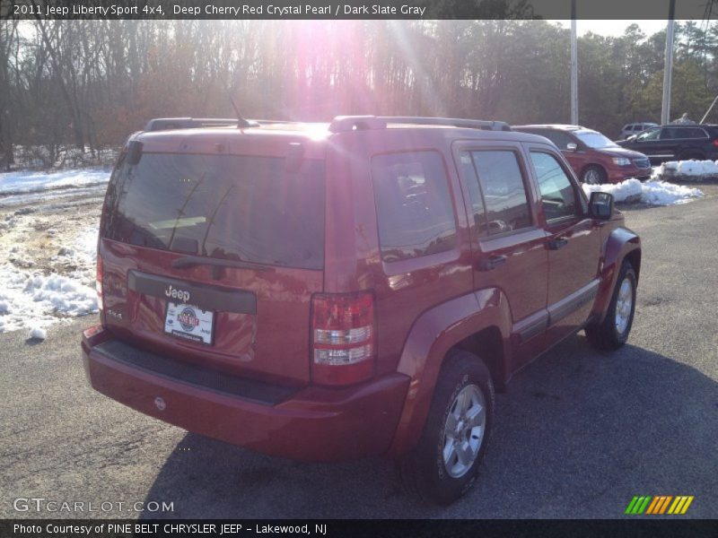Deep Cherry Red Crystal Pearl / Dark Slate Gray 2011 Jeep Liberty Sport 4x4