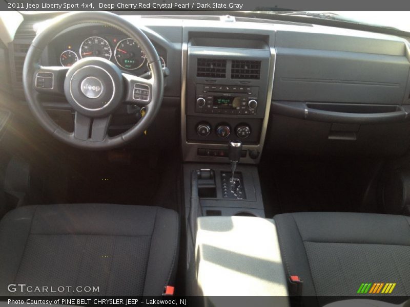 Deep Cherry Red Crystal Pearl / Dark Slate Gray 2011 Jeep Liberty Sport 4x4