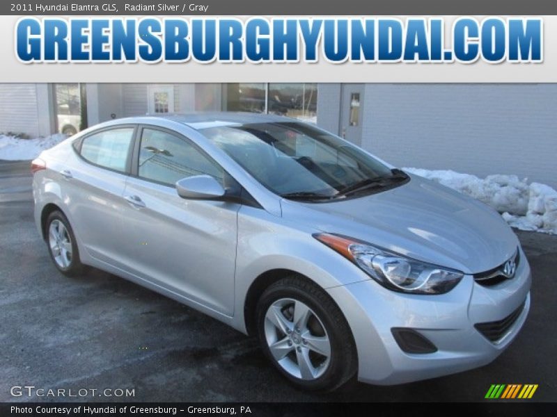 Radiant Silver / Gray 2011 Hyundai Elantra GLS