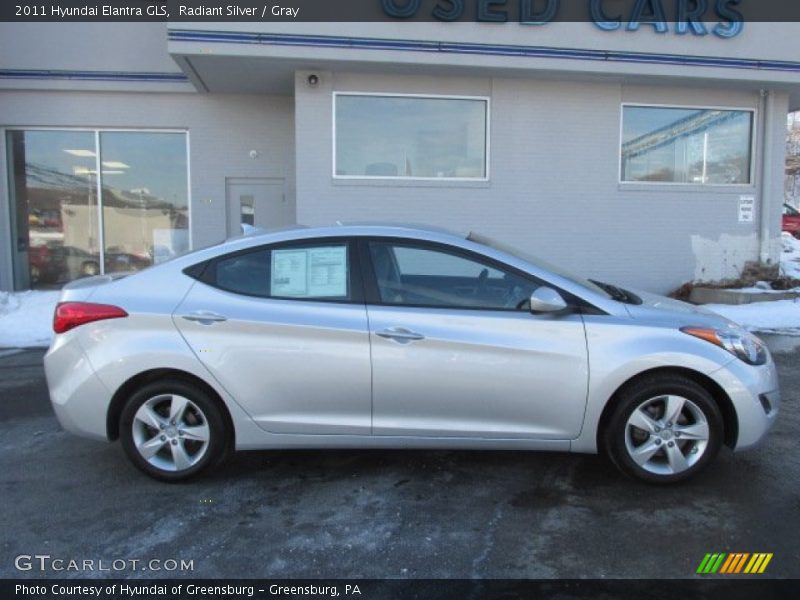 Radiant Silver / Gray 2011 Hyundai Elantra GLS