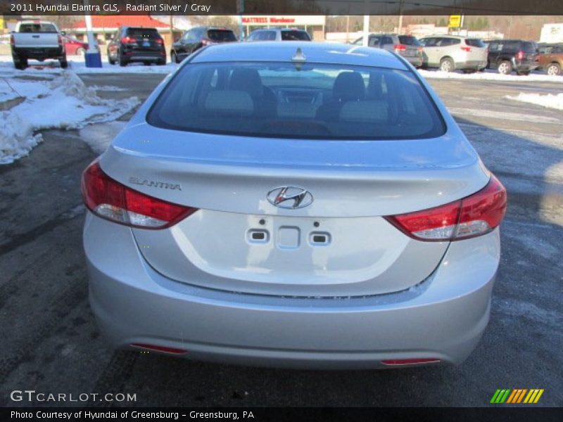 Radiant Silver / Gray 2011 Hyundai Elantra GLS