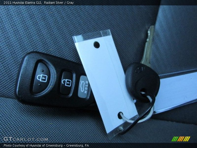 Radiant Silver / Gray 2011 Hyundai Elantra GLS