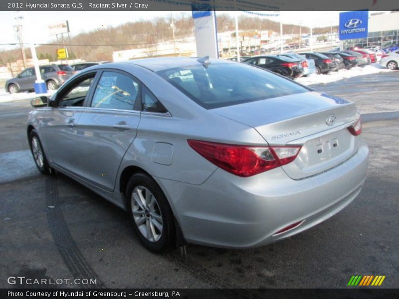 Radiant Silver / Gray 2012 Hyundai Sonata GLS