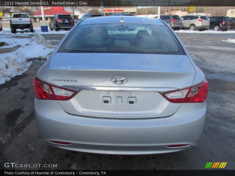 Radiant Silver / Gray 2012 Hyundai Sonata GLS