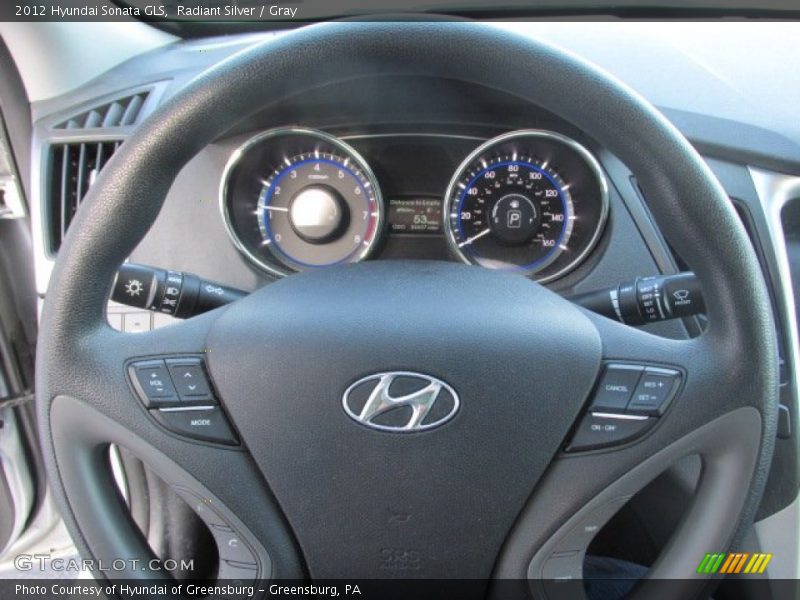 Radiant Silver / Gray 2012 Hyundai Sonata GLS