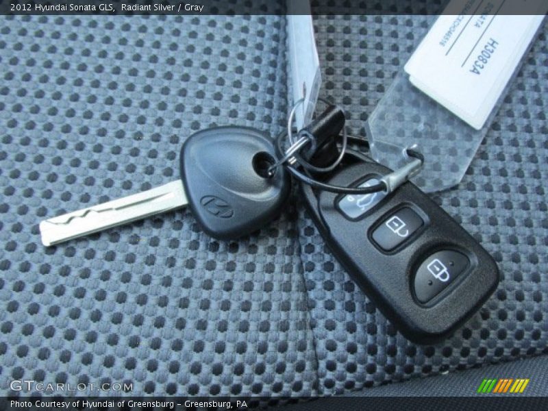 Radiant Silver / Gray 2012 Hyundai Sonata GLS