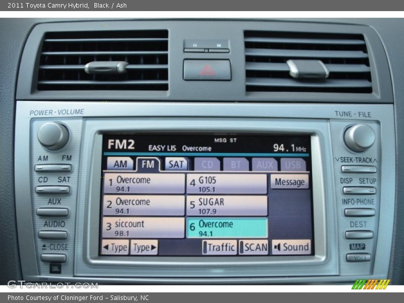 Black / Ash 2011 Toyota Camry Hybrid