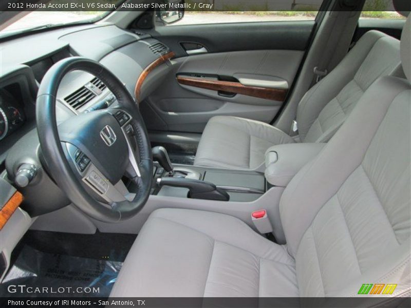 Front Seat of 2012 Accord EX-L V6 Sedan