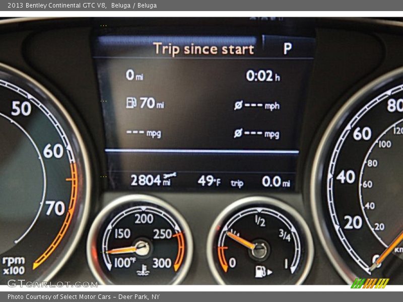  2013 Continental GTC V8   Gauges