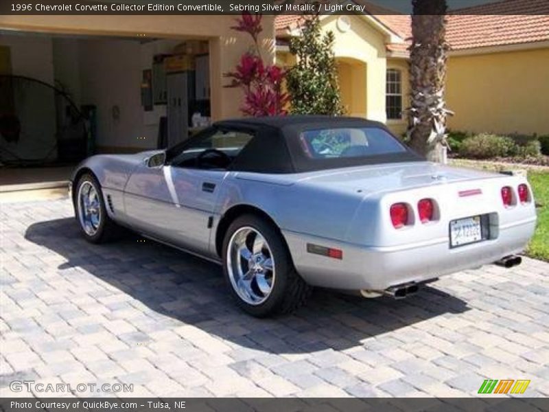 Sebring Silver Metallic / Light Gray 1996 Chevrolet Corvette Collector Edition Convertible