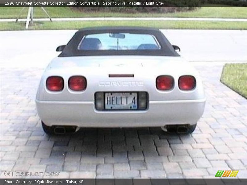Sebring Silver Metallic / Light Gray 1996 Chevrolet Corvette Collector Edition Convertible