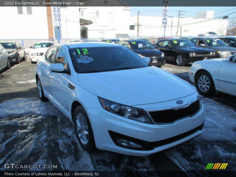 Snow White Pearl / Gray 2012 Kia Optima LX