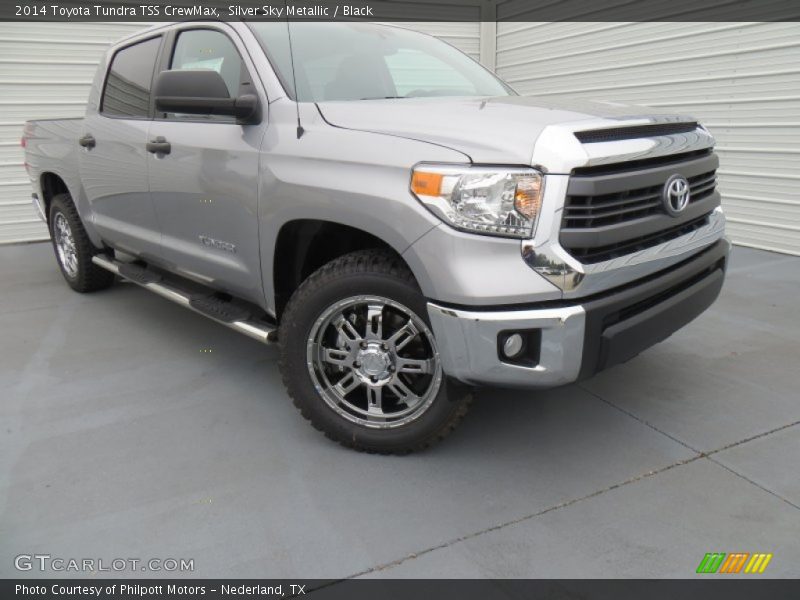 Silver Sky Metallic / Black 2014 Toyota Tundra TSS CrewMax
