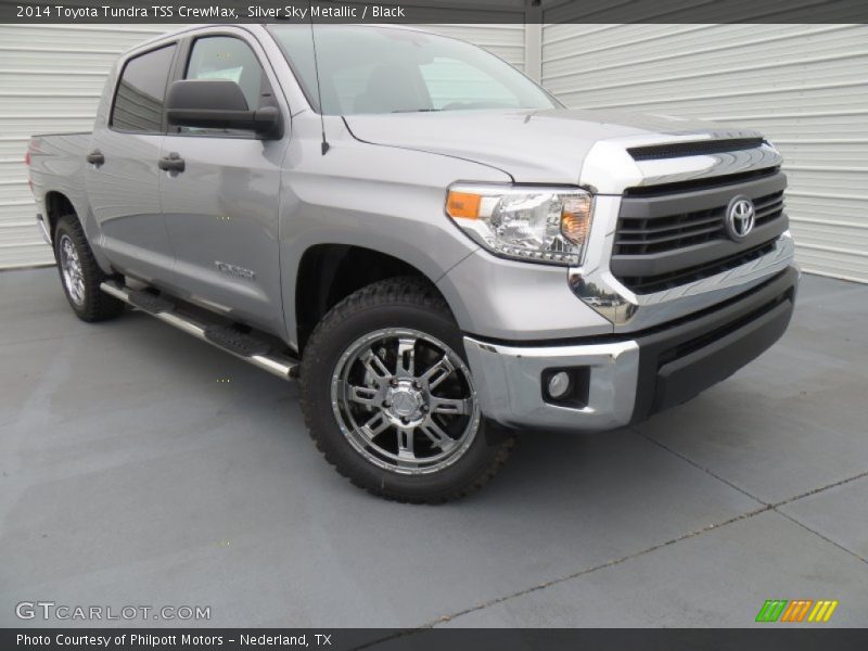 Silver Sky Metallic / Black 2014 Toyota Tundra TSS CrewMax