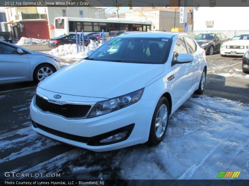 Snow White Pearl / Gray 2012 Kia Optima LX