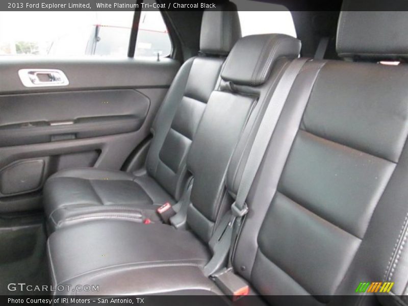 White Platinum Tri-Coat / Charcoal Black 2013 Ford Explorer Limited
