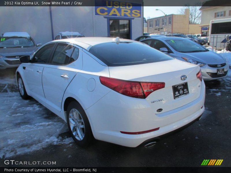 Snow White Pearl / Gray 2012 Kia Optima LX