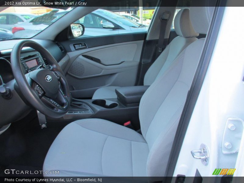 Snow White Pearl / Gray 2012 Kia Optima LX