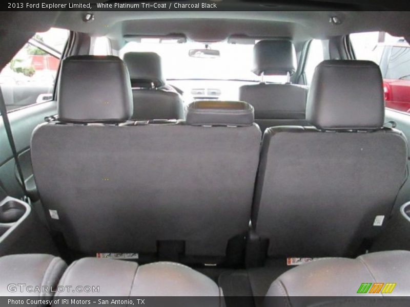 White Platinum Tri-Coat / Charcoal Black 2013 Ford Explorer Limited