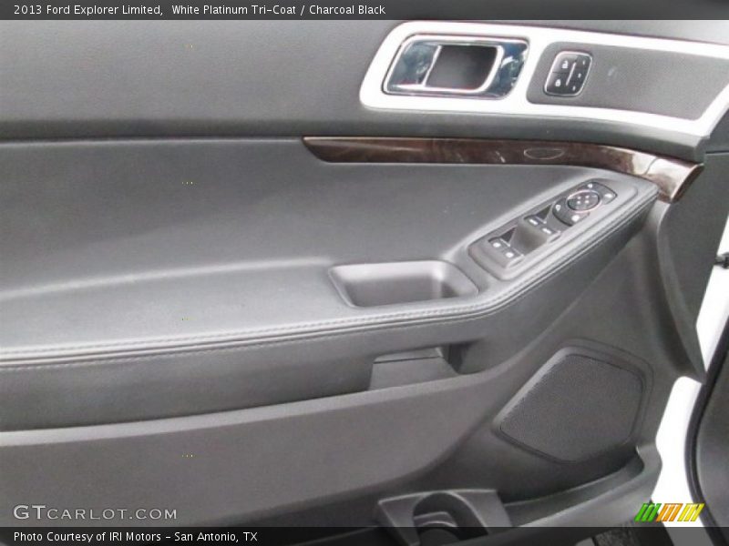 White Platinum Tri-Coat / Charcoal Black 2013 Ford Explorer Limited