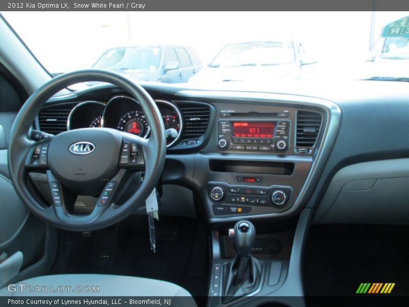 Snow White Pearl / Gray 2012 Kia Optima LX