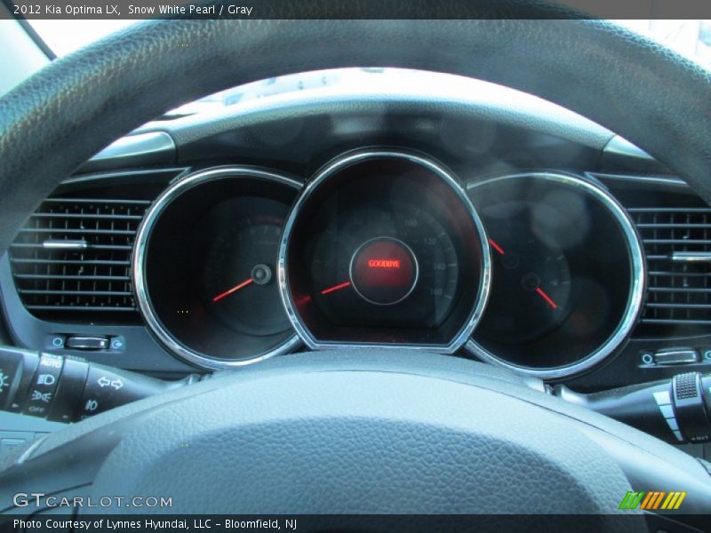 Snow White Pearl / Gray 2012 Kia Optima LX