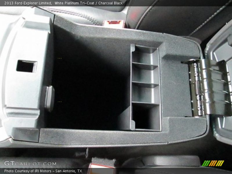 White Platinum Tri-Coat / Charcoal Black 2013 Ford Explorer Limited