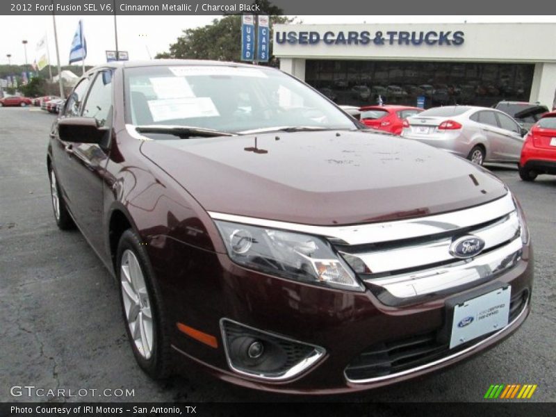 Cinnamon Metallic / Charcoal Black 2012 Ford Fusion SEL V6