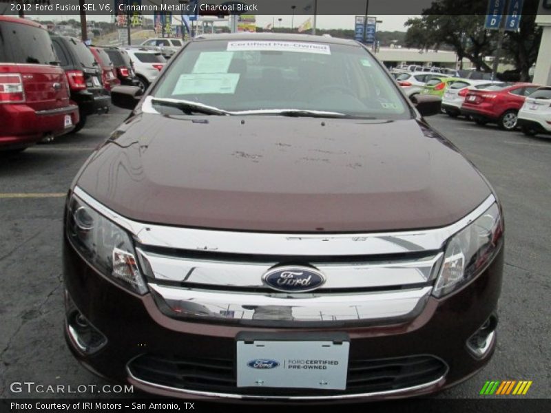 Cinnamon Metallic / Charcoal Black 2012 Ford Fusion SEL V6