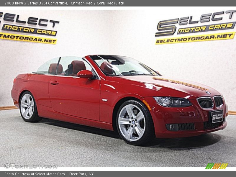 Crimson Red / Coral Red/Black 2008 BMW 3 Series 335i Convertible