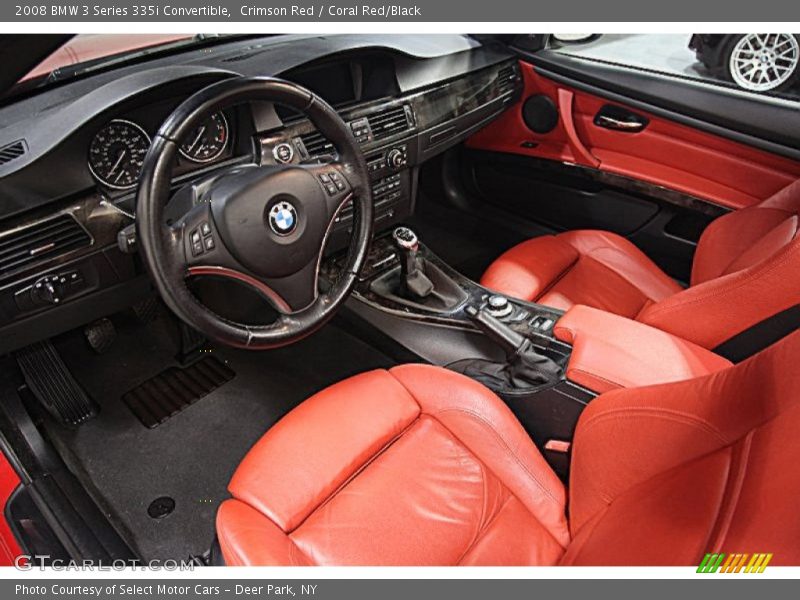 Coral Red/Black Interior - 2008 3 Series 335i Convertible 