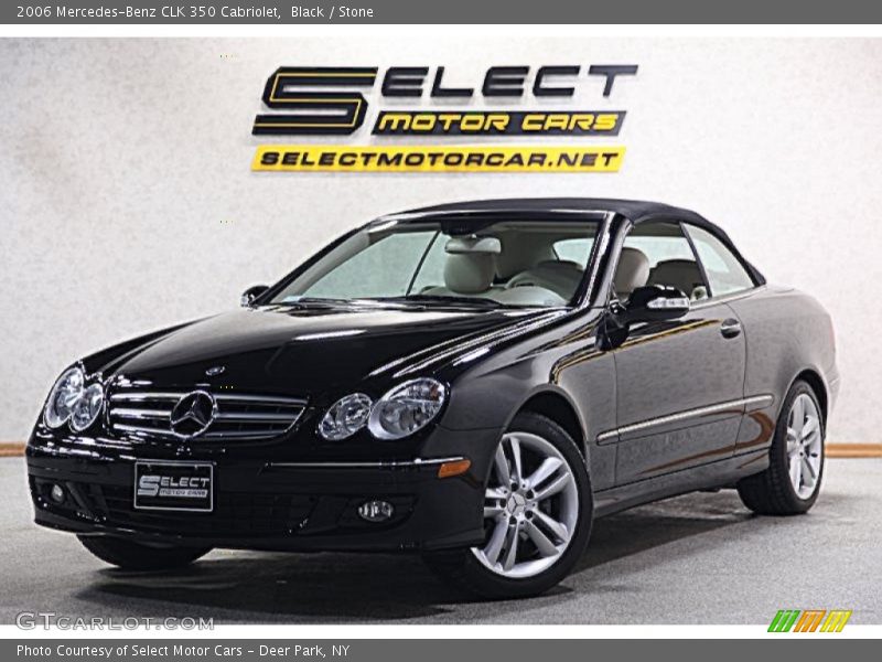 Black / Stone 2006 Mercedes-Benz CLK 350 Cabriolet