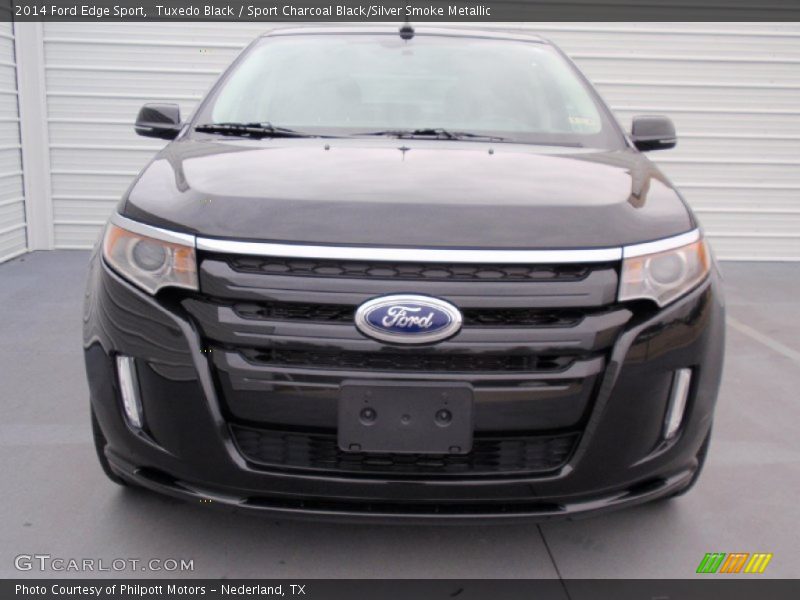 Tuxedo Black / Sport Charcoal Black/Silver Smoke Metallic 2014 Ford Edge Sport