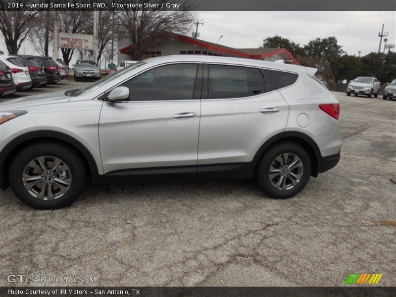 Moonstone Silver / Gray 2014 Hyundai Santa Fe Sport FWD