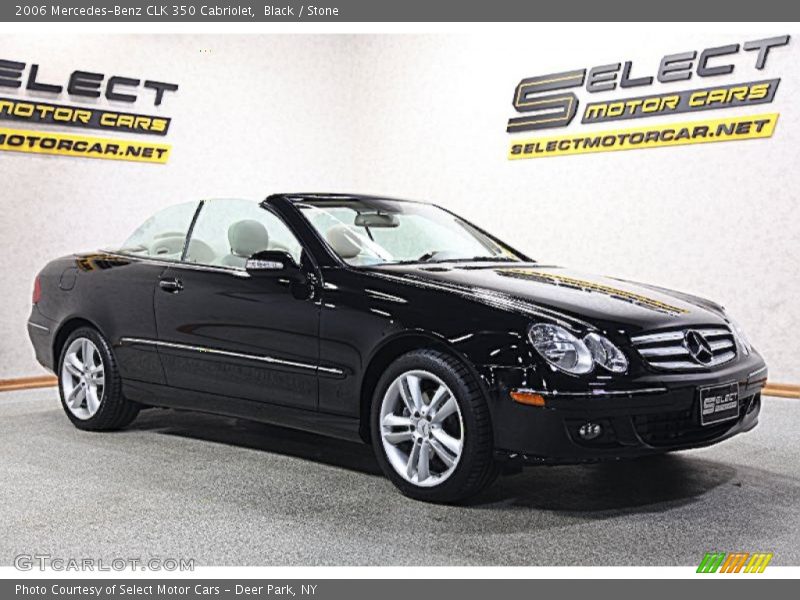 Black / Stone 2006 Mercedes-Benz CLK 350 Cabriolet