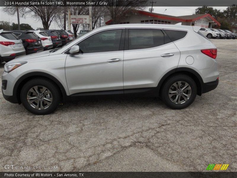Moonstone Silver / Gray 2014 Hyundai Santa Fe Sport FWD