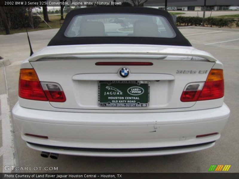 Alpine White / Natural Brown 2002 BMW 3 Series 325i Convertible