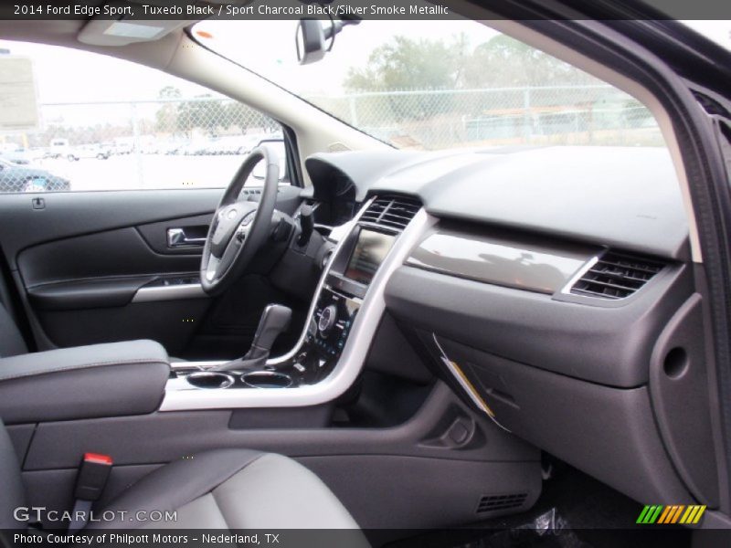 Tuxedo Black / Sport Charcoal Black/Silver Smoke Metallic 2014 Ford Edge Sport