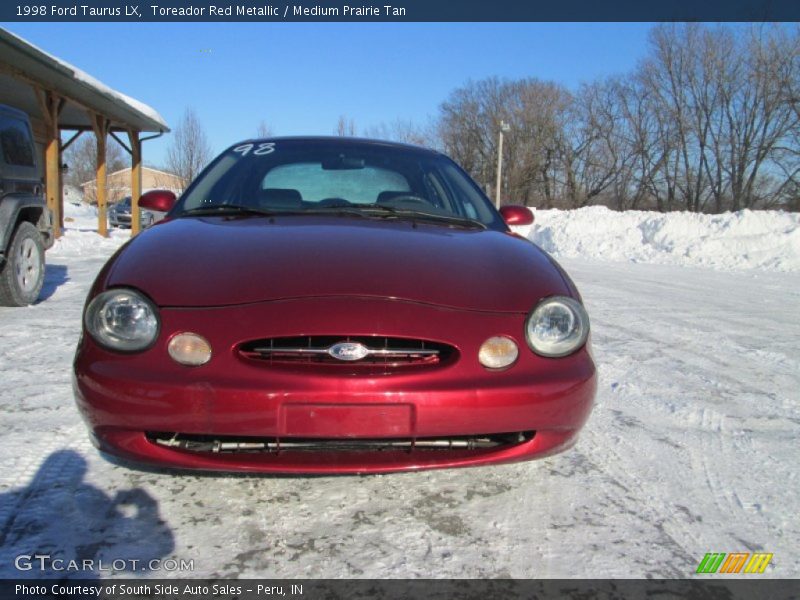Toreador Red Metallic / Medium Prairie Tan 1998 Ford Taurus LX