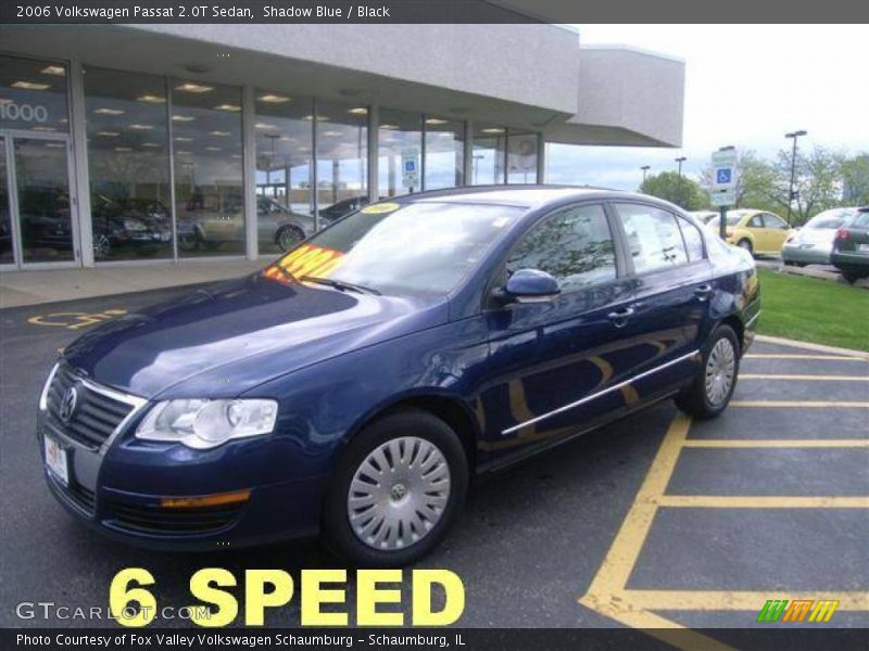 Shadow Blue / Black 2006 Volkswagen Passat 2.0T Sedan