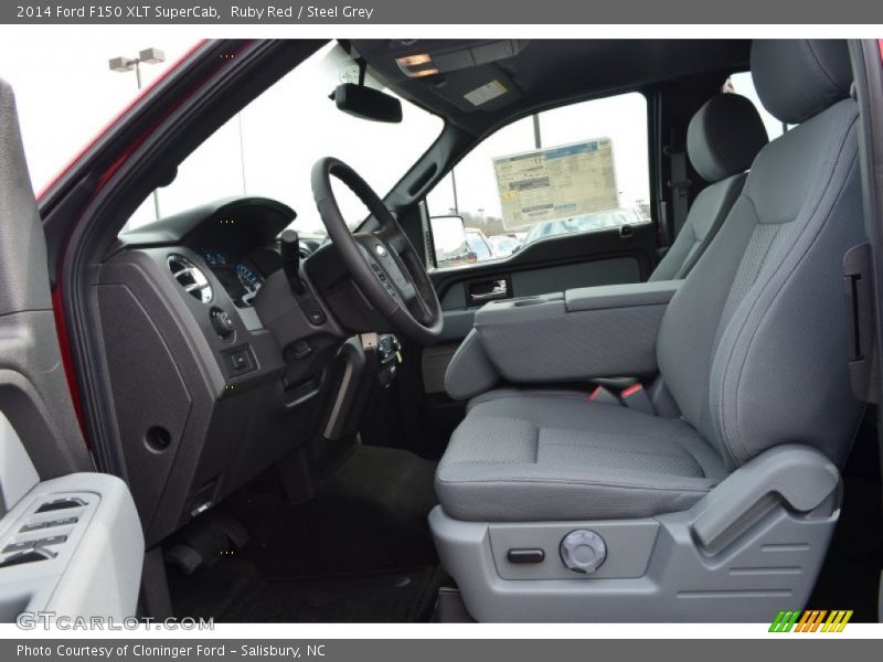Ruby Red / Steel Grey 2014 Ford F150 XLT SuperCab